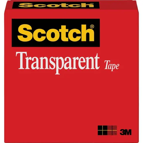 SCOTCH 600-36 Transparent Tape Refill, 1/2 In. x 1296 In.