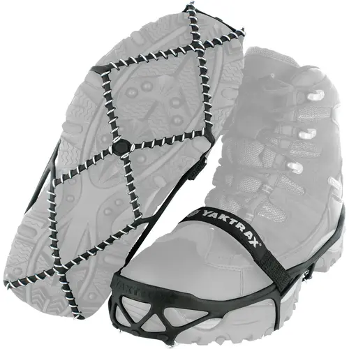 Yaktrax 08611 Pro Medium Black Rubber Ice Cleat Pair