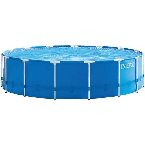 Intex 28241EH 48 In. D. x 15 Ft. Dia. Metal Frame Pool Blue