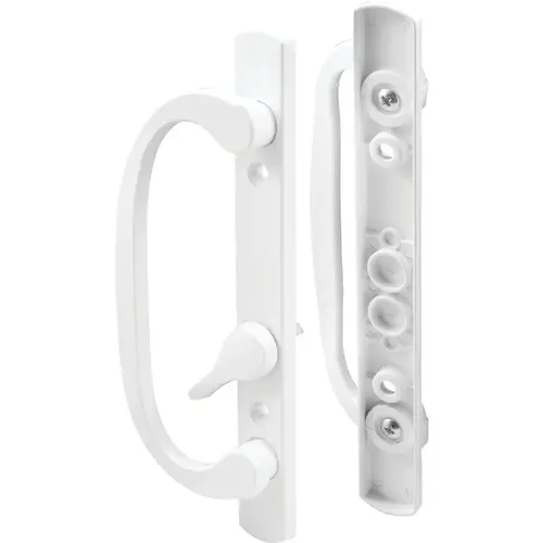 Prime-Line C 1280 Mortise Style Sliding Door Handle Set With Offset Thumbturn