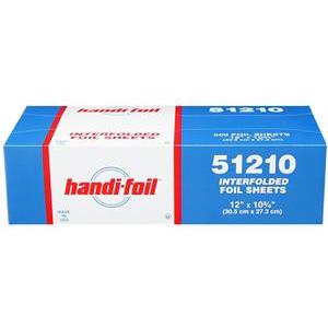HANDI-FOIL 51210 FOIL SHEET INTERFOLDED 12X10.75