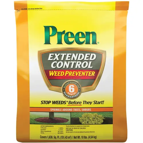 Preen 2464206 Extended Control Weed Preventer, 10 Lb.