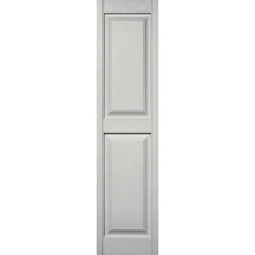 Builders Edge 043140059030 15 in. x 59 in. Paintable Panel Shutter, - pack of 2