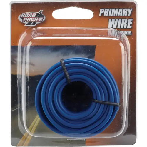 Road Power 55668233 24 Ft. 16 Ga. PVC-Coated Primary Wire, Blue
