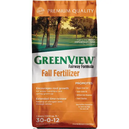 GreenView 2129856 Fairway Formula 22.5 Lb. 7500 Sq. Ft. 30-0-12 Fall Fertilizer