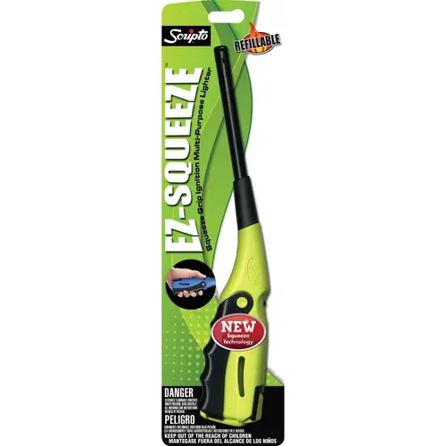 Scripto BGM27-1/12CD EZ Squeeze Refillable Utility Lighter