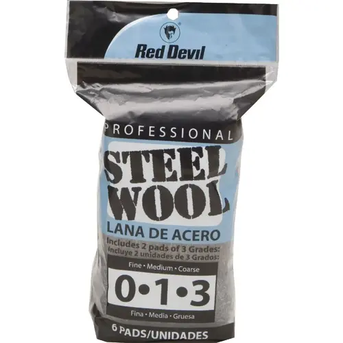 Red Devil 3332 Assorted Steel Wool - pack of 6