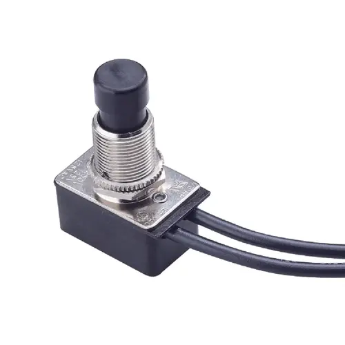 Black Applicance Push-Button Switch