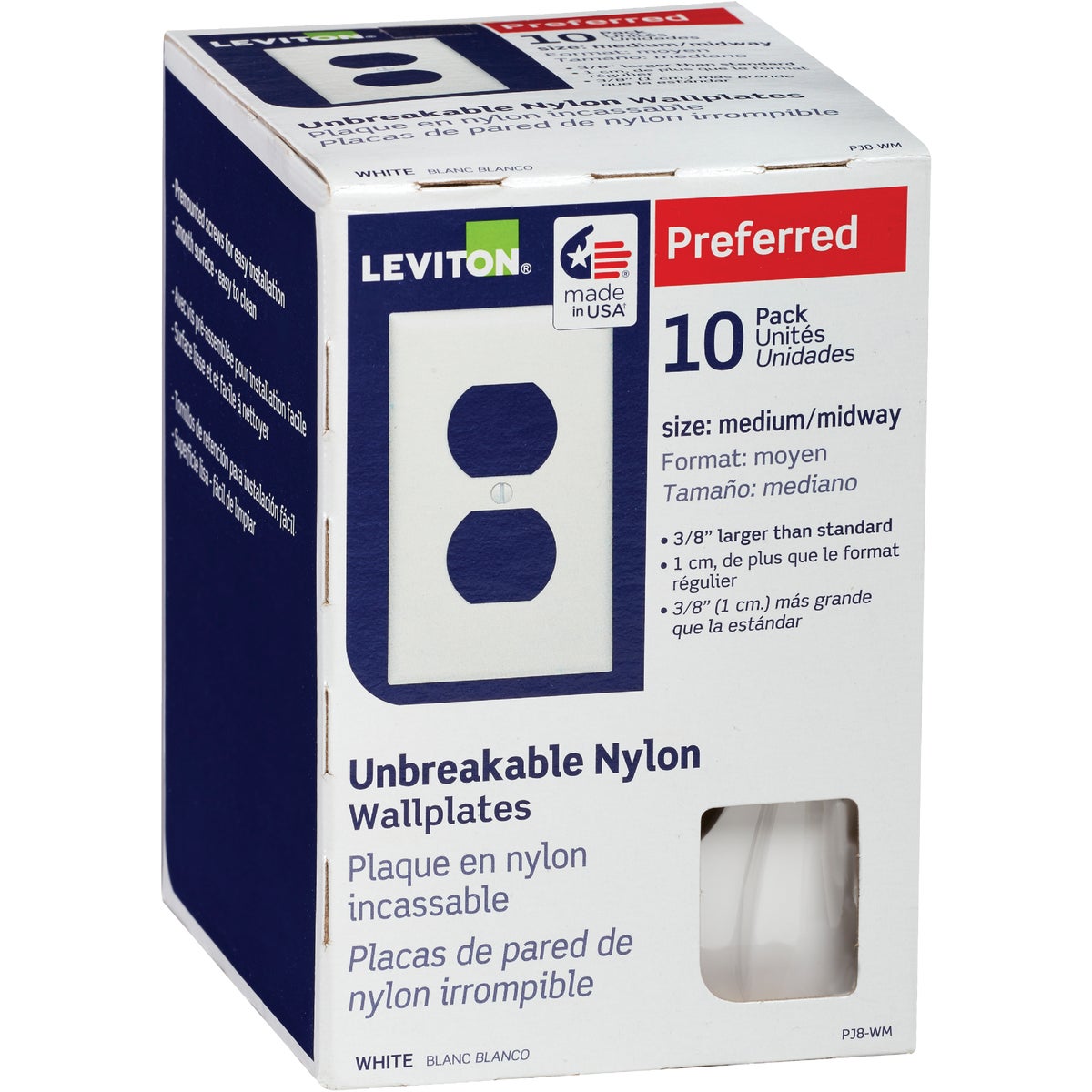 USA LEVITON Stiffel レビトン アンティーク スクエアタイプ Leviton White Clock Hanger 1