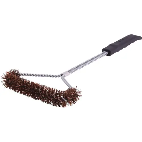 Broil King 65648 18 In. Palmyra Bristles Metal Handle Grill Cleaning Brush