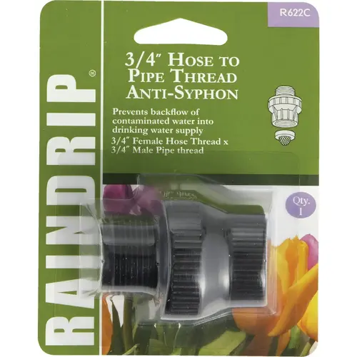 Raindrip R622CT 3/4 In. Hose/Pipe Anti-Siphon