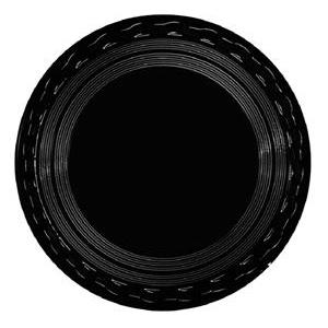 HANDI-FOIL 6751-00-25 TRAY 16 INCH BLACK PLASTIC ROUND