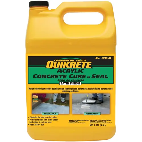 Quikrete 873002 Clear Satin Concrete Sealer, 1 Gal.