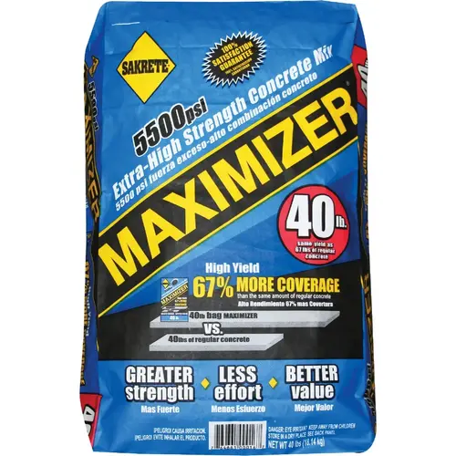 Sakrete 65200016 Lightweight Aggregate & Cement 40 Lb Concrete Mix