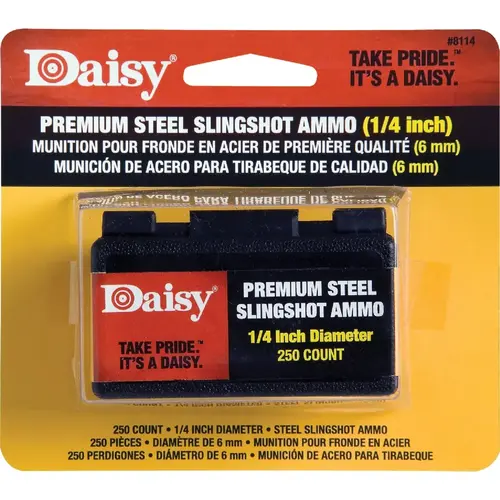 DAISY 8114 Premium Steel 1/4 in. Slingshot Ammunition (250-Count)