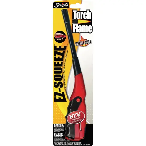 Scripto BGM27T-1/12CD EZ Squeeze Torch Flame Refillable Utility Lighter