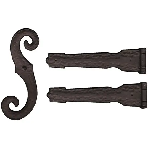 Builders Edge 051010006002 Vinyl Colonial Decorative Shutter "S" Hooks Black Matte