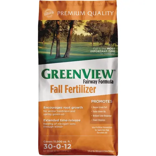 GreenView 2129857 Fairway Formula 45 Lb. 15,000 Sq. Ft. 30-0-12 Fall Fertilizer