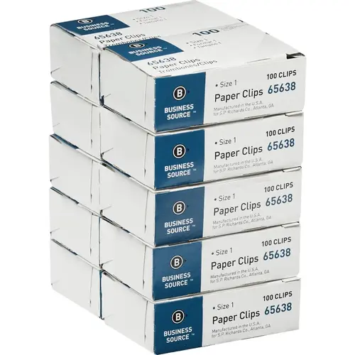 Staples 72377 Regular Smooth Paper Clip - pack of 1000
