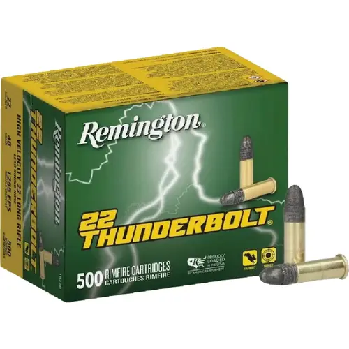 Remington 54210 22 Thunderbolt .22 LR 40 Grain Round Nose Rimfire Ammunition Cartridges