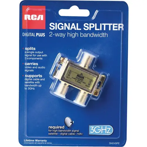 RCA DH24SPE Digital Plus 2-Way Coaxial Splitter