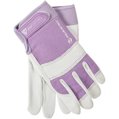 Boss B81061-WSM Job Master Aqua Armor Women's Small/Medium Purple & White Work Glove