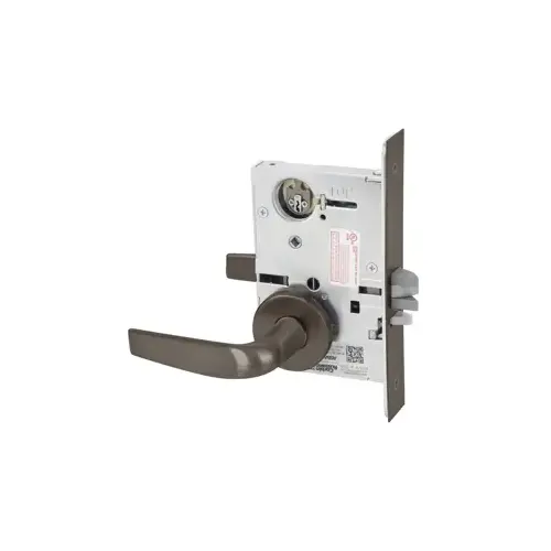 KIT - Institution Mortise Lock, Citation Lever with A Rose Trim, Less Cylinder, Oil Rubbed Bronze 613E/US10B