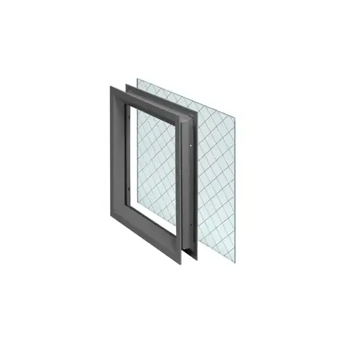 Lite Kit with Fire Protective Safety Wired Glass and Glazing Tape, Fire Rating: 45 Minute, Grey GPZ PDCT