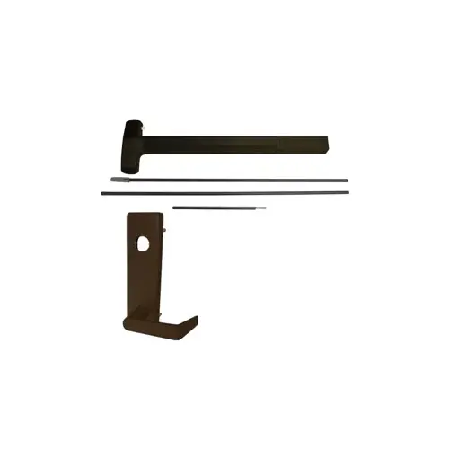 KIT - CVR Concealed Vertical Rod Exit Device, Escutcheon x Dane Lever Trim 510L, 36" x 96", Hex Dogging, RHR Right Hand Reverse/Reversible, Grade 1, 313AN/SP313 Anodized Aluminum, Duranodic Dark Bronze