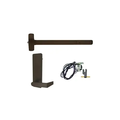 KIT - RX Request to Exit, Rim Exit Device, Escutcheon x Dane Lever Dummy Trim 510L-DT, 36", Hex Dogging, RHR Right Hand Reverse/Reversible Handing, 299 Strike, Grade 1, 313AN/SP313 Anodized Aluminum, Duranodic Dark Bronze