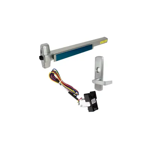 KIT - RX (Request to Exit Switch), Rim Exit Device, 996L-NL-06 Nightlatch Lever Trim, LHR Left Hand Reverse/Reversible Handing, 48", Hex Dogging, Grade 1, 626/US26D Satin Chrome