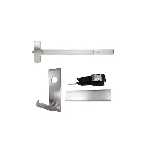 KIT - Motorized Electric Latch Retraction, Rim Exit Device, Escutcheon x Dane Lever Trim 510L, 36", Hex Dogging, RHR Right Hand Reverse/Reversible, 24VDC @ 1 Amp, Grade 1, US26D/626 Satin Chrome