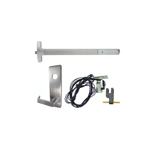 KIT - RX Request to Exit, Fire Rated Rim Exit Device, Escutcheon x Dane Lever Trim 510L, 36", Less Dogging, RHR Right Hand Reverse/Reversible Handing, UL, 299F Strike, Grade 1, US26D/626 Satin Chrome