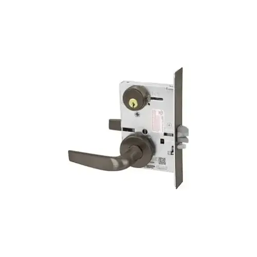 KIT - Classroom Intruder Mortise Lock, Citation Lever with A Rose Trim, 2 Each Standard 1-1/8 Mortise Cylinders, A02 Yale Style Standard Cam, L4 Keyway 0-Bit, Handing is Field Reversible, ANSI Strike SS118, 613E/US10BE Dark Oxidized Satin Bronze