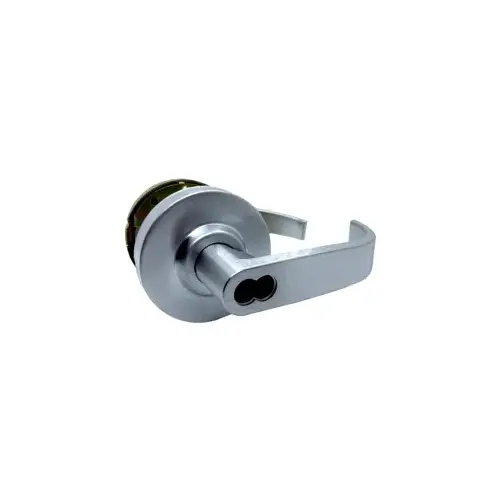 Classroom Clutched Broadway Lever, SFIC Less Core, 2-3/4" Backset, Grade 2, Satin Chrome US26D/626