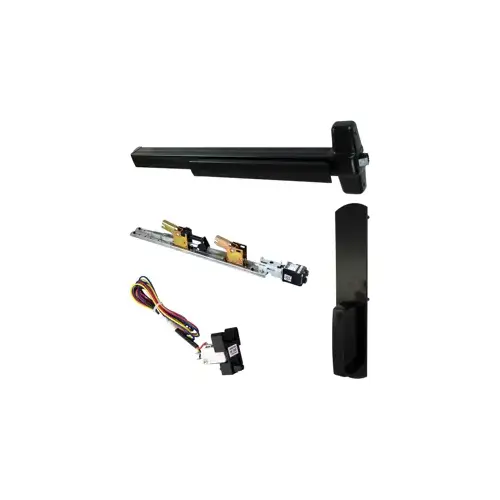 KIT - RX (Request to Exit Switch), QEL (Quiet Electric Latch Retraction), Rim Exit Device, 990DT Dummy Trim, 48", Grade 1, 711/315 Flat Black, Molex Connectors