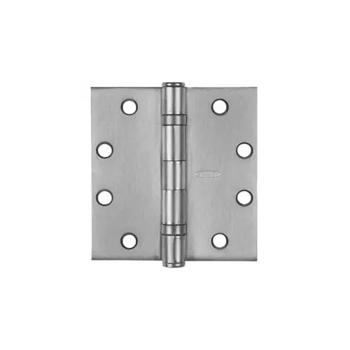 Stanley Hardware FBB191 4.5 X 4.5 US26D/652 NRP 5-Knuckle Hinge, Full Mortise Standard Weight Hinge, Non-Removable Pin (NRP), 4.5" x 4.5" (4545), 652/US26D Satin Chrome