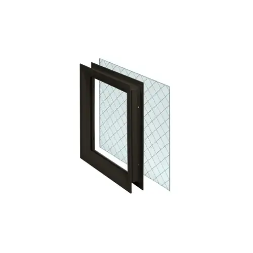 Lite Kit with With Glass and Glazing Tape, Fire Rating: 90 Minute, Dark Bronze PDCT