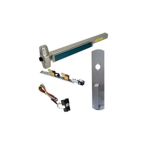 KIT - RX (Request to Exit Switch), QEL (Quiet Electric Latch Retraction), Rim Exit Device, 990NL Nightlatch Trim, 48", 628/US28 Anodized Aluminum, Molex Connectors