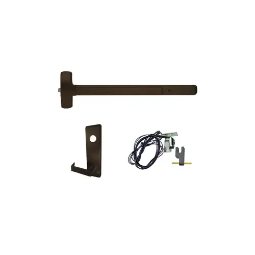 KIT - RX Request to Exit, Rim Exit Device, Escutcheon x Dane Lever Nightlatch Trim 510L-NL, 36", Hex Dogging, RHR Right Hand Reverse/Reversible Handing, 299 Strike, Grade 1, 313AN/SP313 Anodized Aluminum, Duranodic Dark Bronze