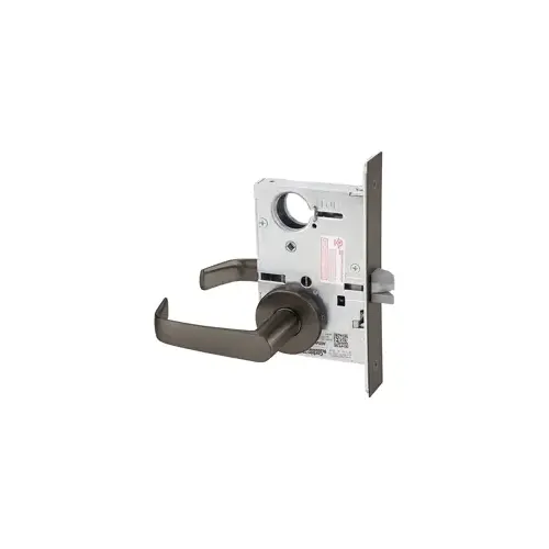 KIT - Classroom Intruder Mortise Lock, Newport Lever with A Rose Trim, Less Cylinder, Oil Rubbed Bronze 613E/10B