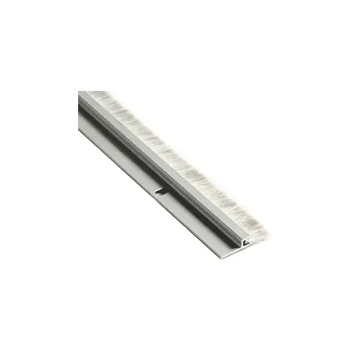 7/16" High Temp Gray Nylon Brush Sweep, 5/8" Anodized Aluminum, 48"