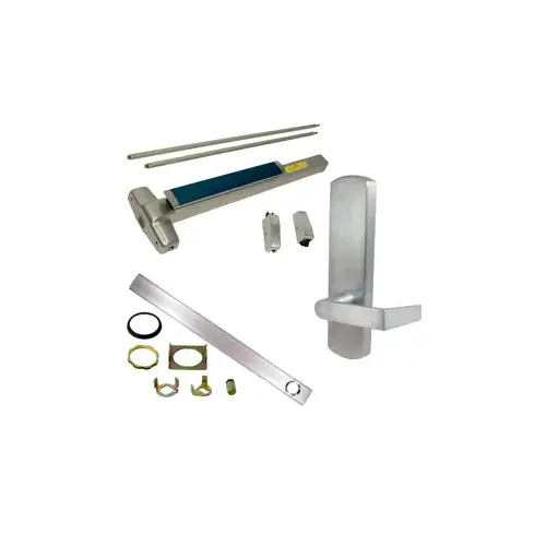 KIT - Cylinder Dogging, CVR Concealed Vertical Rod Exit Device, 996L-DT-06 Dummy Lever Trim, LHR Left Hand Reverse/Reversible Handing, 36" x up to 100", Grade 1, 626/US26D Satin Chrome