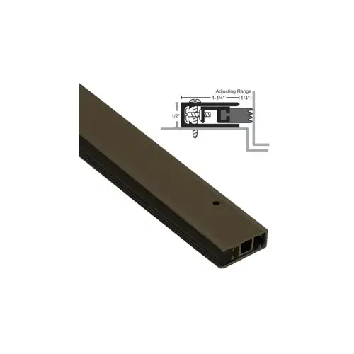 Adjustable Silicone Seal, 1/2" H x 1-1/4 W with 1/4 Adjustment Range