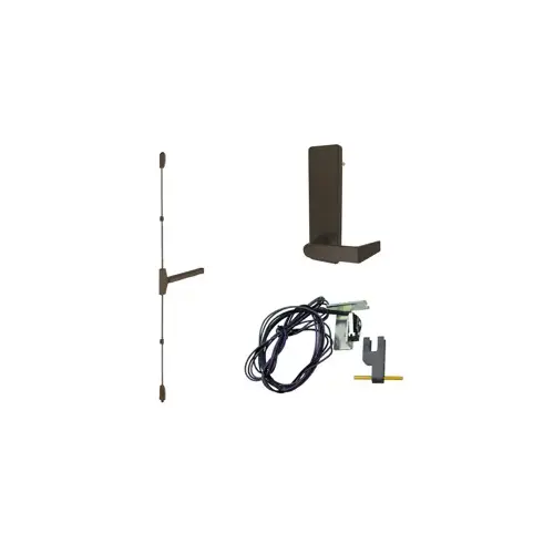 KIT - Motor Driven Electrified RV 03 Clutched Lever Trim, FS or FSE Via Dip Switch, 12/24VDC, for 98/99 Rim and Vertical Rod Exits, LHR Left Hand Reverse/Reversible Handing, 613/US10B Satin Bronze-Oil Rubbed