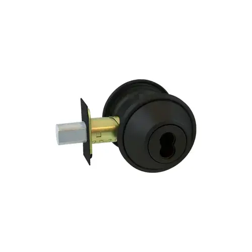 Arrow Lock DBX62-693-IC Deadbolt - Double Cylinder, Adjustable Backset, Powder Coated Black 693, Grade 2, SFIC Less Core
