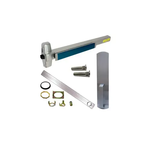 KIT - Cylinder Dogging, Rim Exit Device, 990DT Dummy Trim, 36", with 6 Each Sex Nuts and Bolts (425) (Size 10-24), 36", Grade 1, 630/US32D Satin Stainless Steel