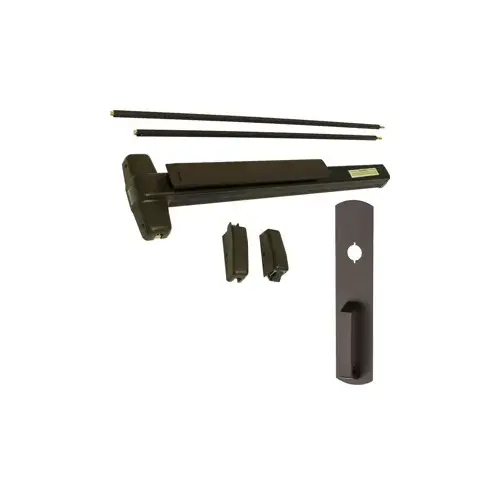 KIT - SVR (Surface Vertical Rod) Grooved Exit Device, 990 Nightlatch Trim, 48" x 84", Grade 1, 710/US11P Dark Bronze