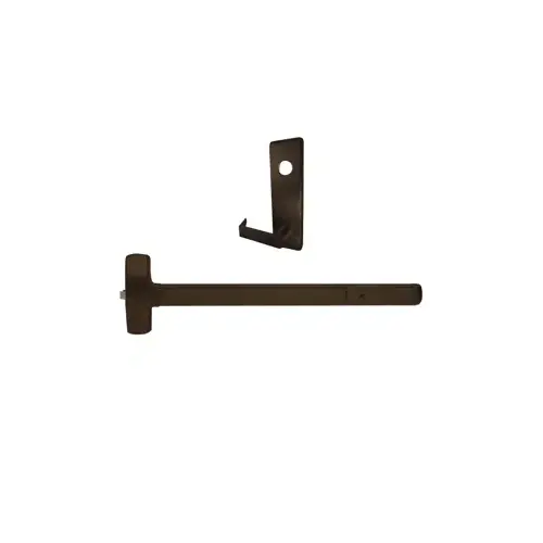 KIT - Rim Exit Device, Escutcheon x Dane Lever Nightlatch Trim 510L-NL, 48", Hex Dogging, RHR Right Hand Reverse/Reversible, Grade 1, 313AN/SP313 Anodized Aluminum, Duranodic Dark Bronze