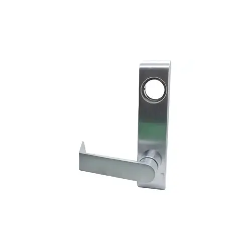 Narrow Escutcheon Trim Dane Lever, Locks/Unlocks, RHR (Handing Field Reversible), Less Cylinder (Requires 1-1/4 Mortise Cylinder with Straight Cam) for 24 Devices R,V, US26D/626 Satin Chrome